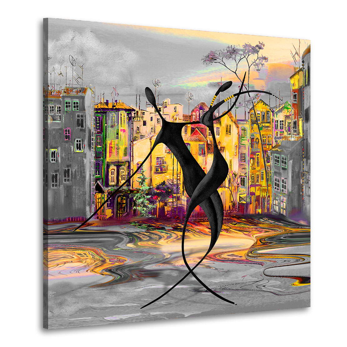 Wandbild Leinwandbild Dancing in the Street Modern