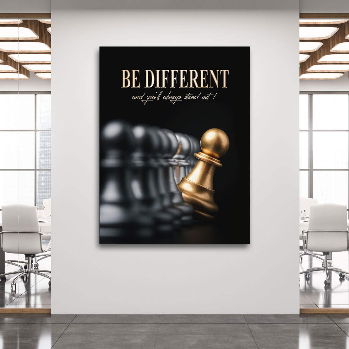Motivations Leinwandbild Be Different