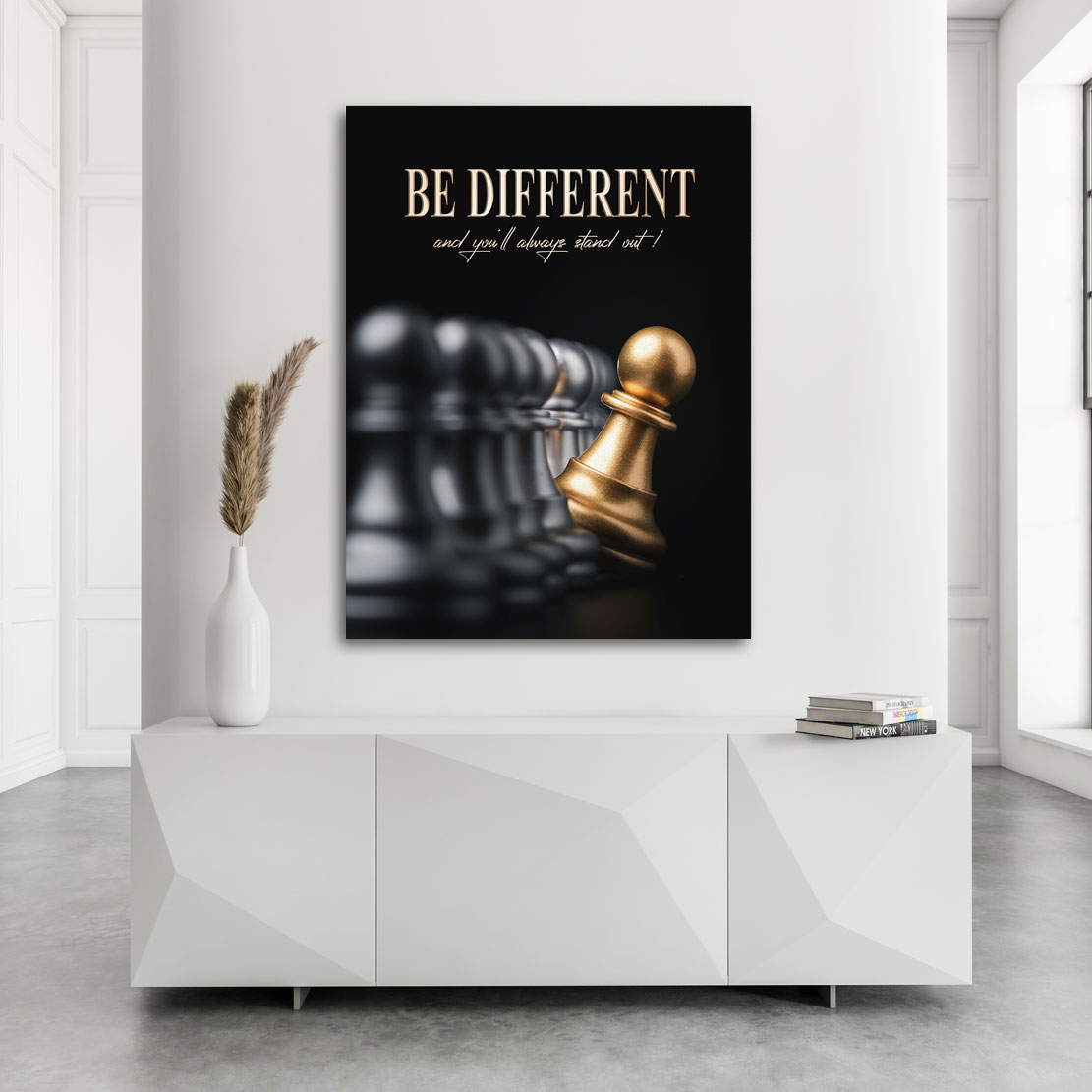 Motivations Leinwandbild Be Different