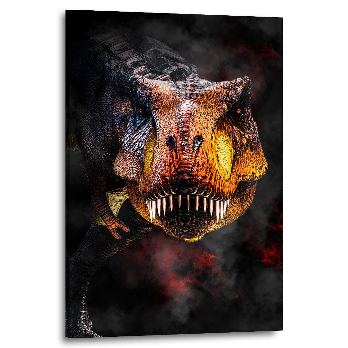 Wandbild T Rex Color Style