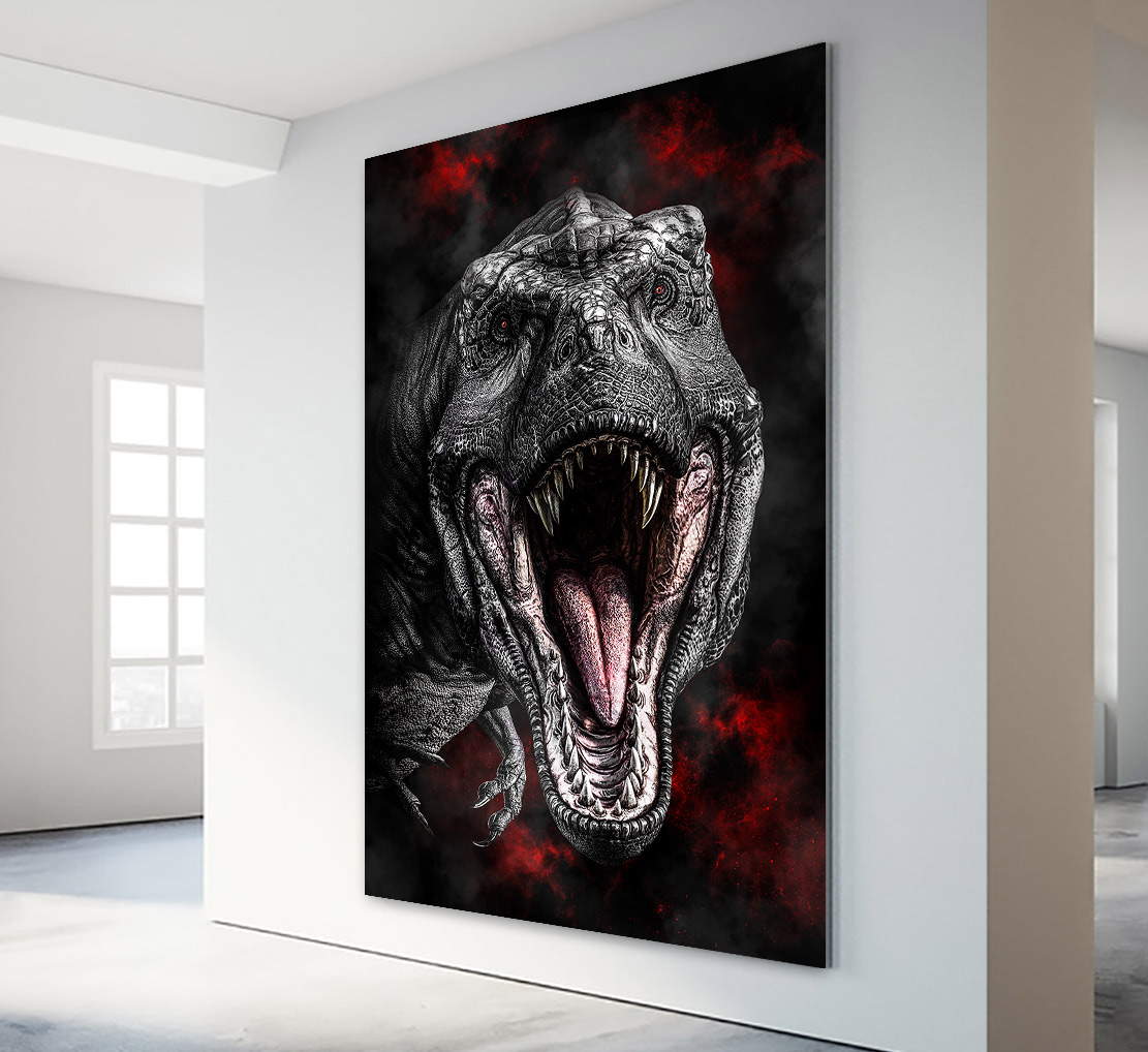 Wandbild T Rex Bad Style