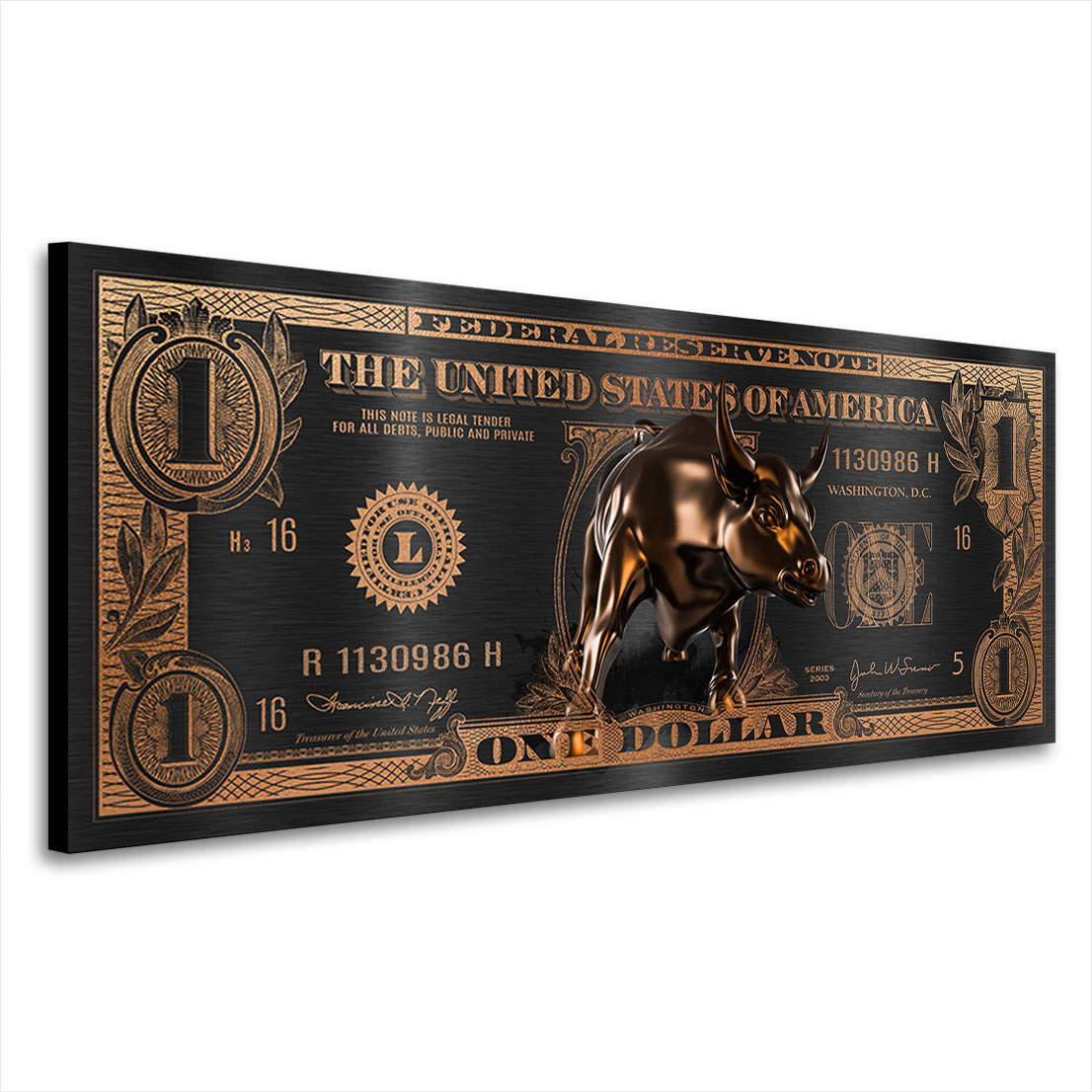 Wandbild Leinwandbild One Dollar BÃ¶rse