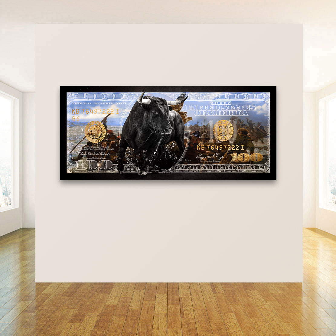 Wandbild Leinwandbild Money Revolution