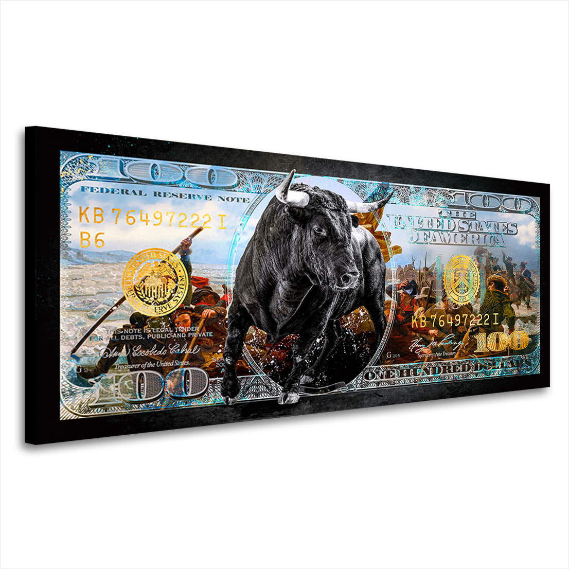 Wandbild Leinwandbild Money Revolution Modern