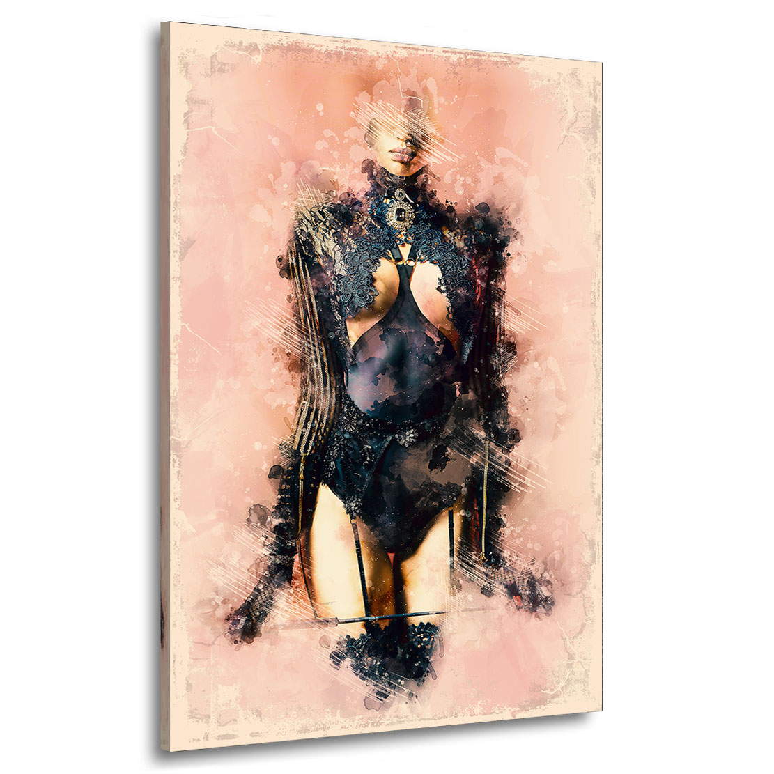 Wandbild Sensual Strict Woman Colorful Abstrakt