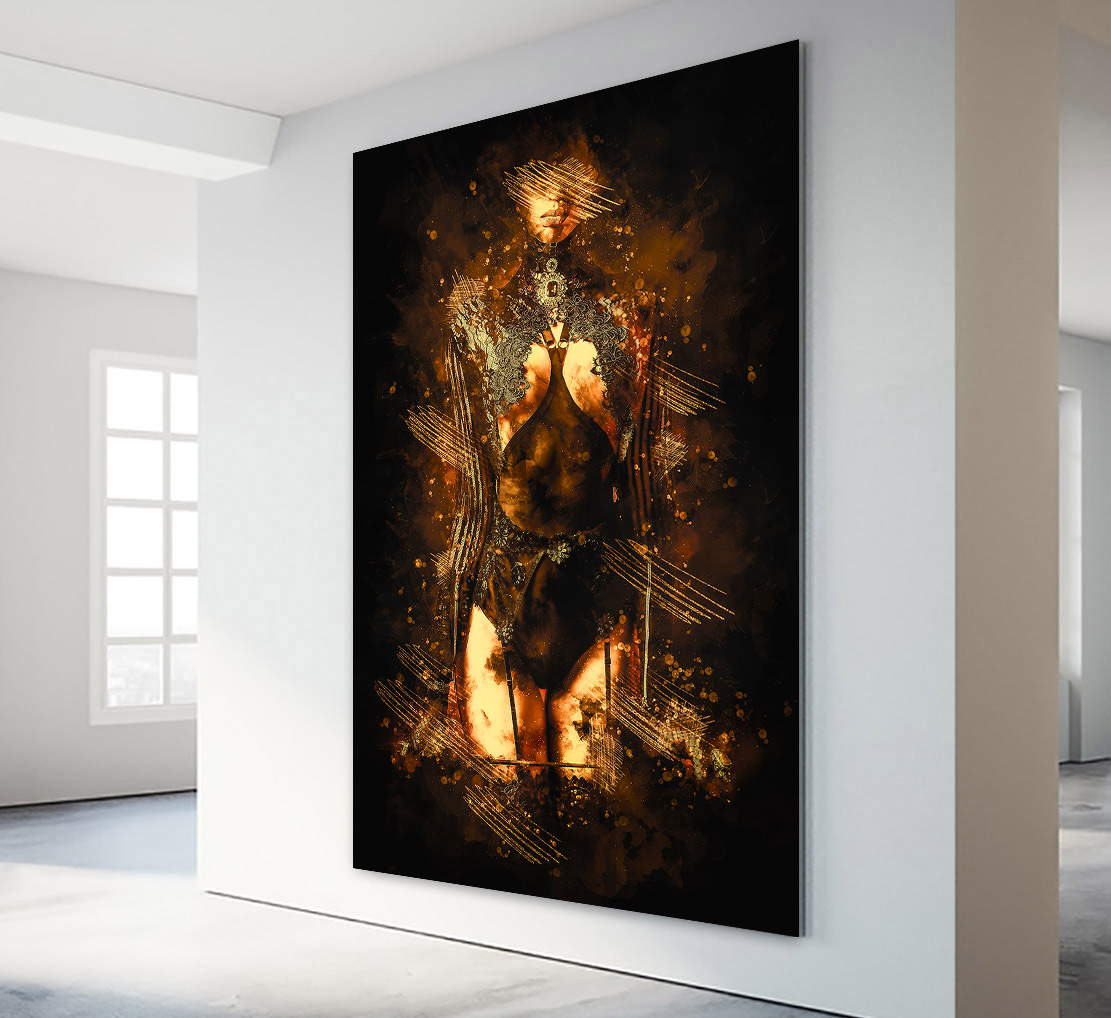 Wandbild Sensual Strict Woman Retro Style