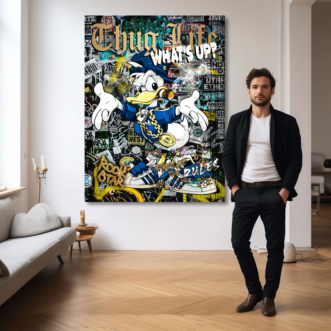 Pop Art Wandbild Donald Thug Life