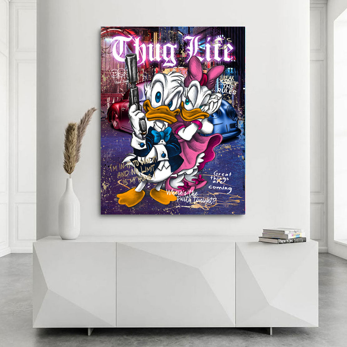 Pop Art Wandbild Donald Thug Life Style