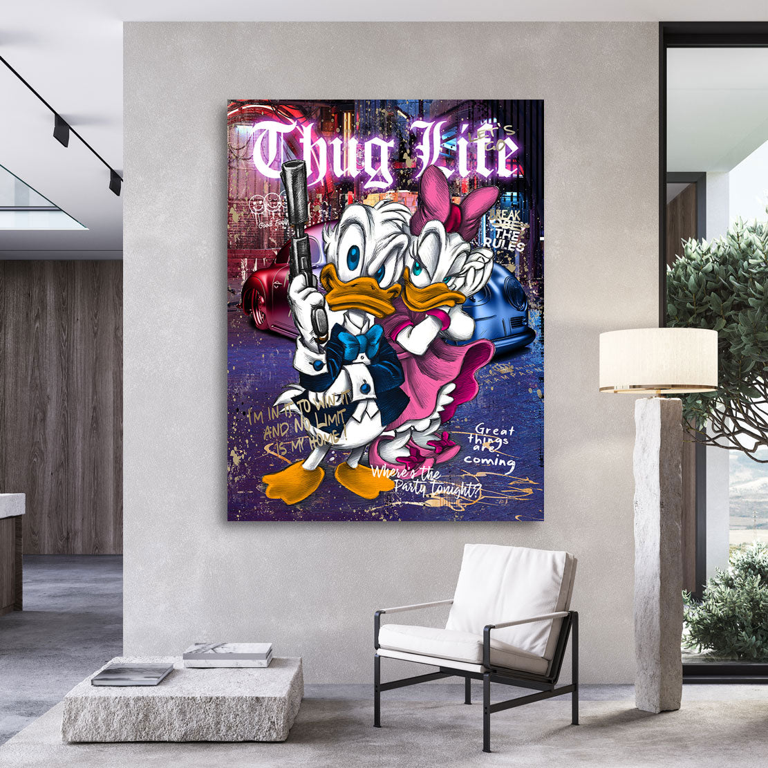 Pop Art Wandbild Donald Thug Life Style