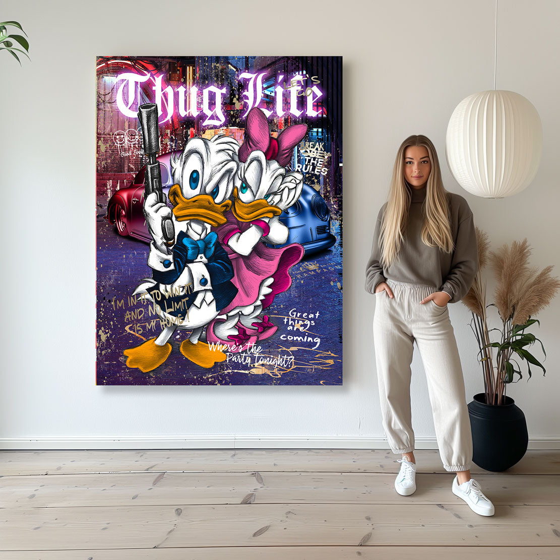 Pop Art Wandbild Donald Thug Life Style