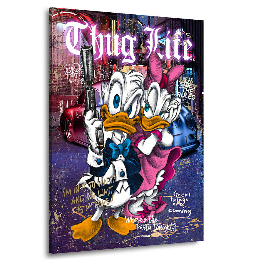 Pop Art Wandbild Donald Thug Life Style