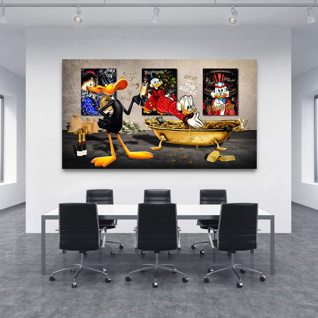 Motivations Leinwandbild Dagobert & Duffy
