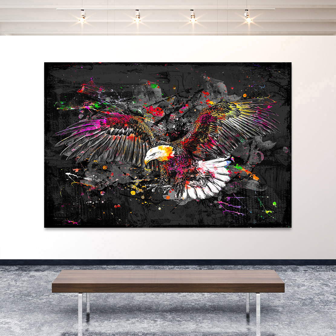 Wandbild Adler Color