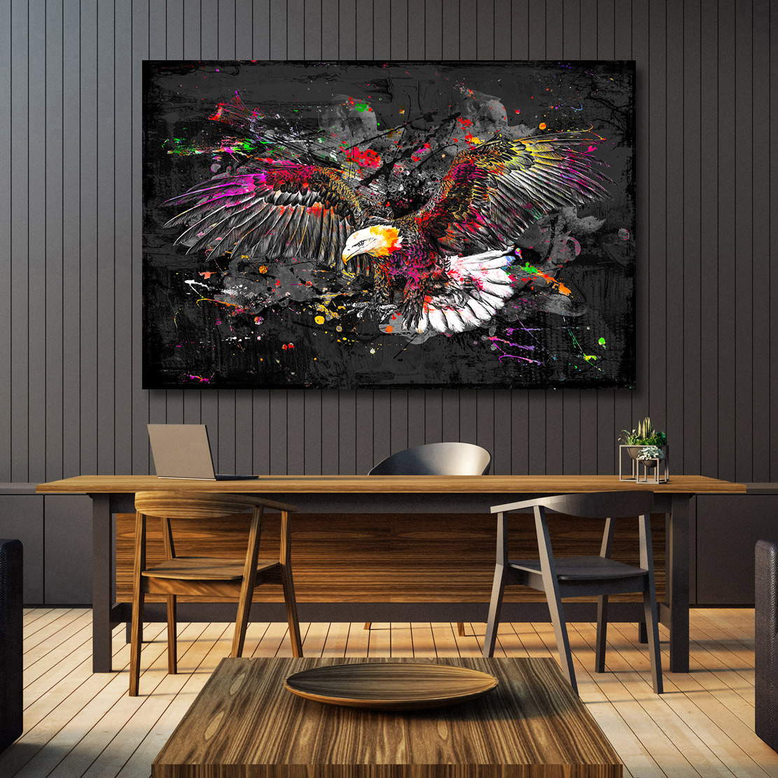 Wandbild Adler Color