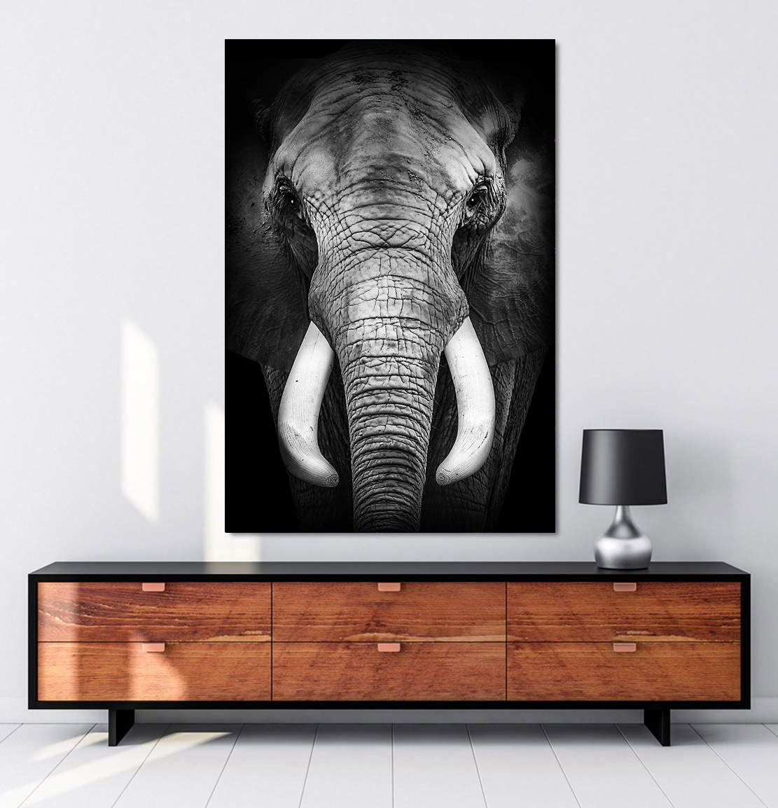 Wandbild Leinwandbild Elefant