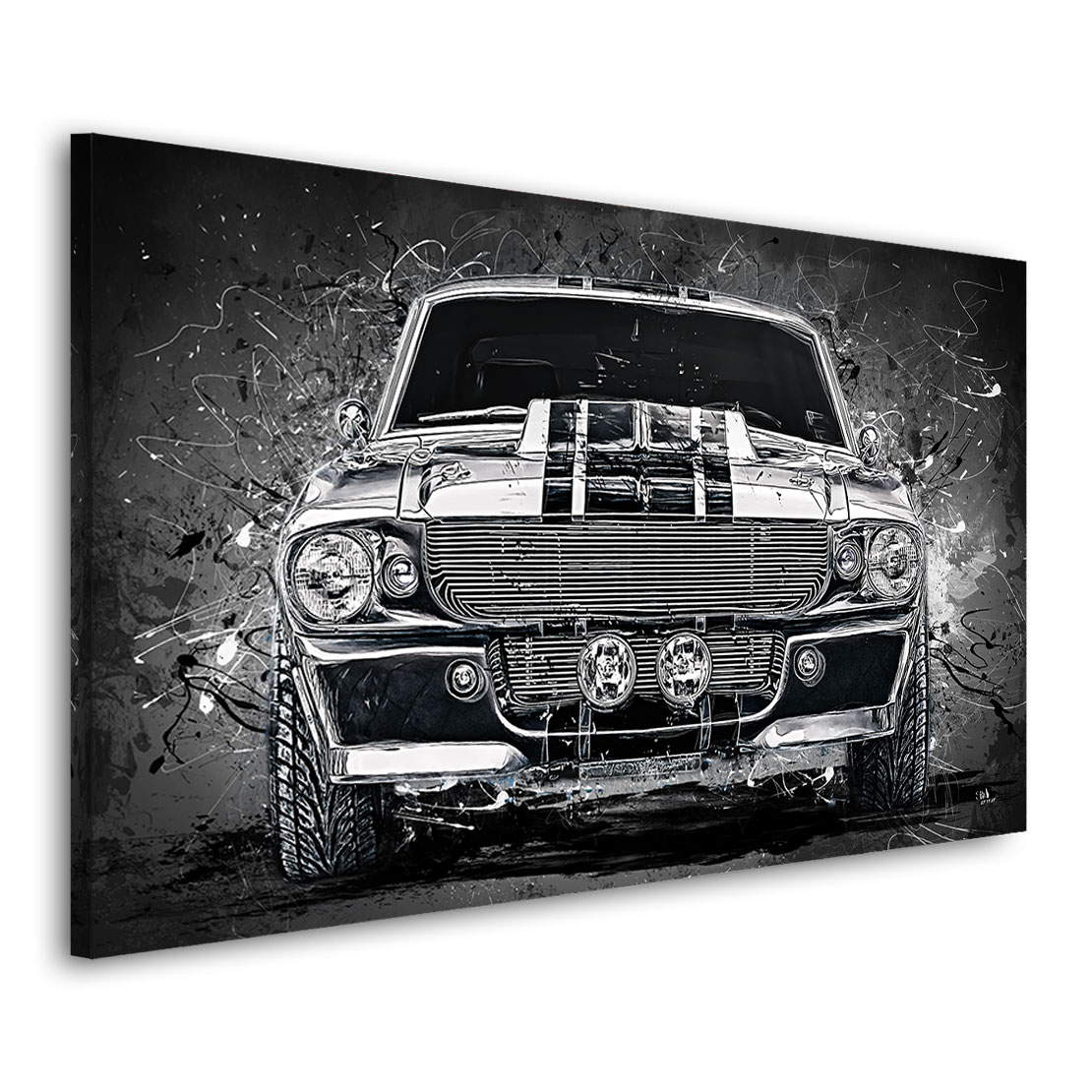 Auto Leinwandbild Ford Mustang Elenore Abstrakt