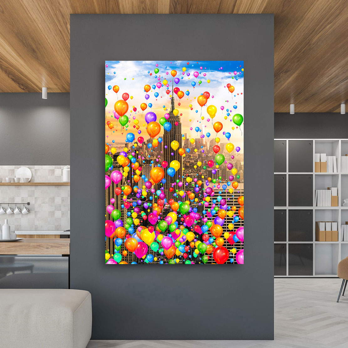 Wandbild Leinwandbild Ballons Ã¼ber New York