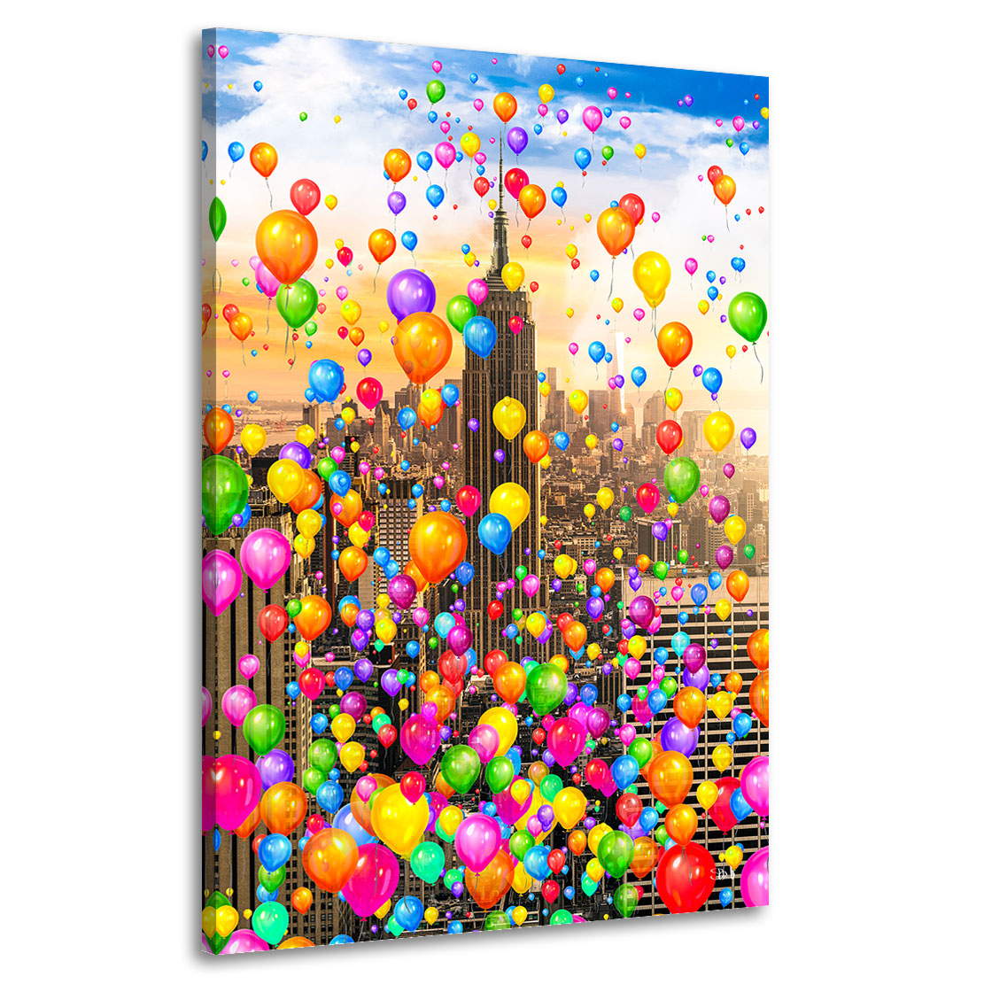 Wandbild Leinwandbild Ballons Ã¼ber New York