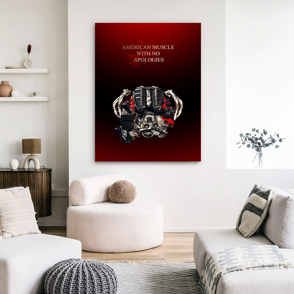 Corvette Art of Emotion Wandbild
