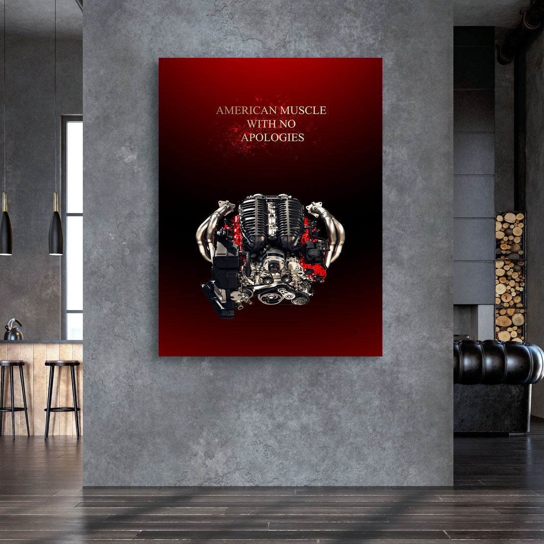 Corvette Art of Emotion Wandbild