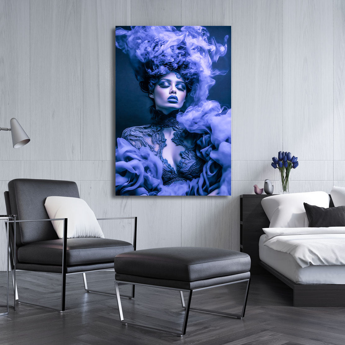 Erotisches Wandbild Smoking Fashion Woman
