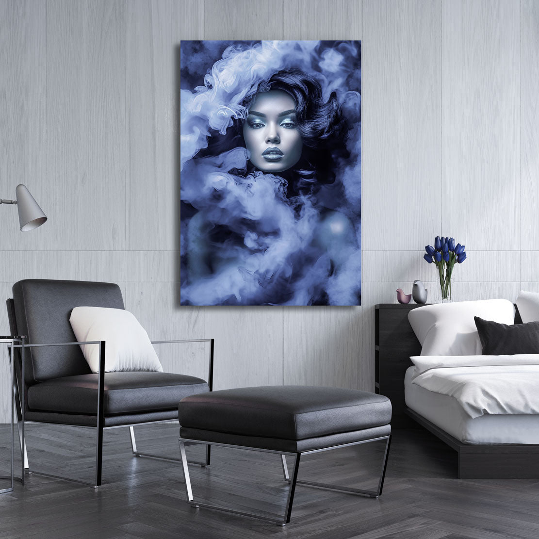 Erotisches Wandbild Smoking Woman