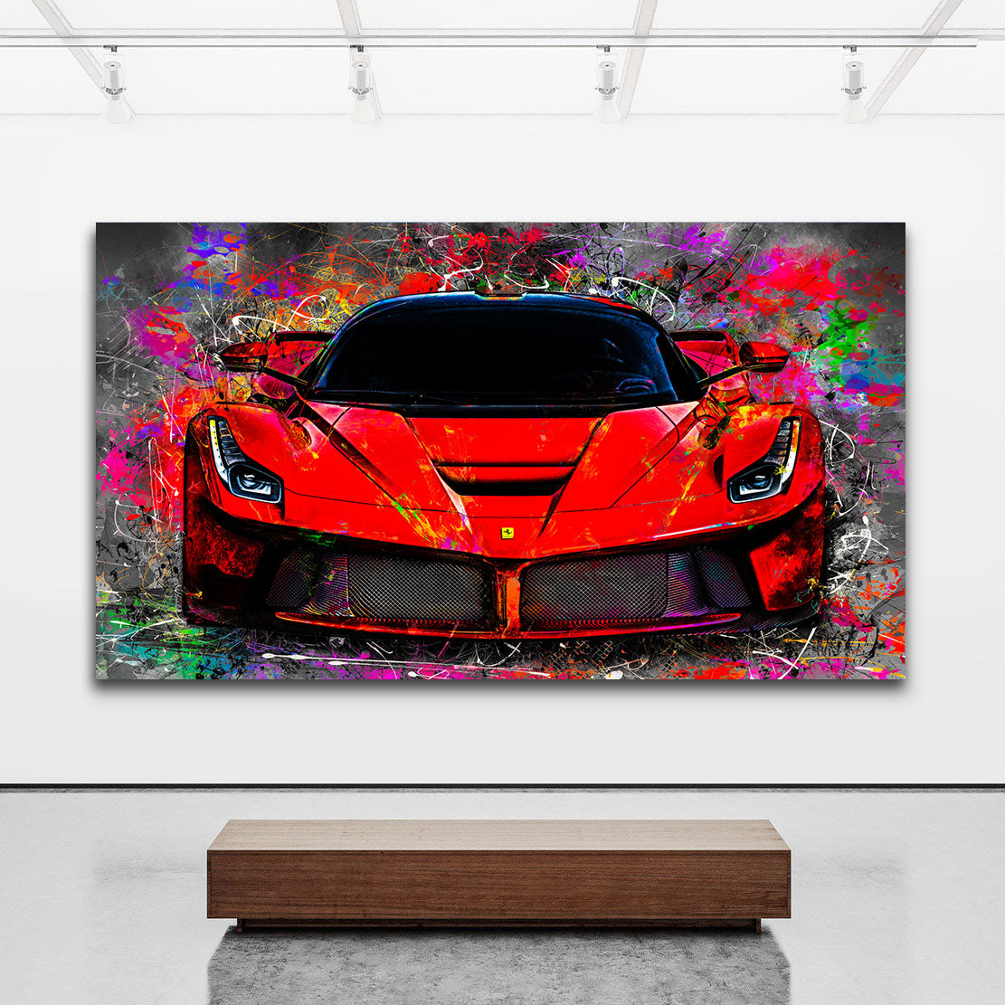 Auto Leinwandbild Ferrari La Ferrari Pop Art