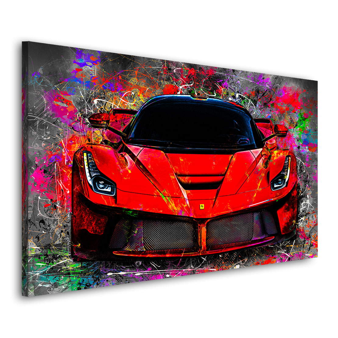 Auto Leinwandbild Ferrari La Ferrari Pop Art