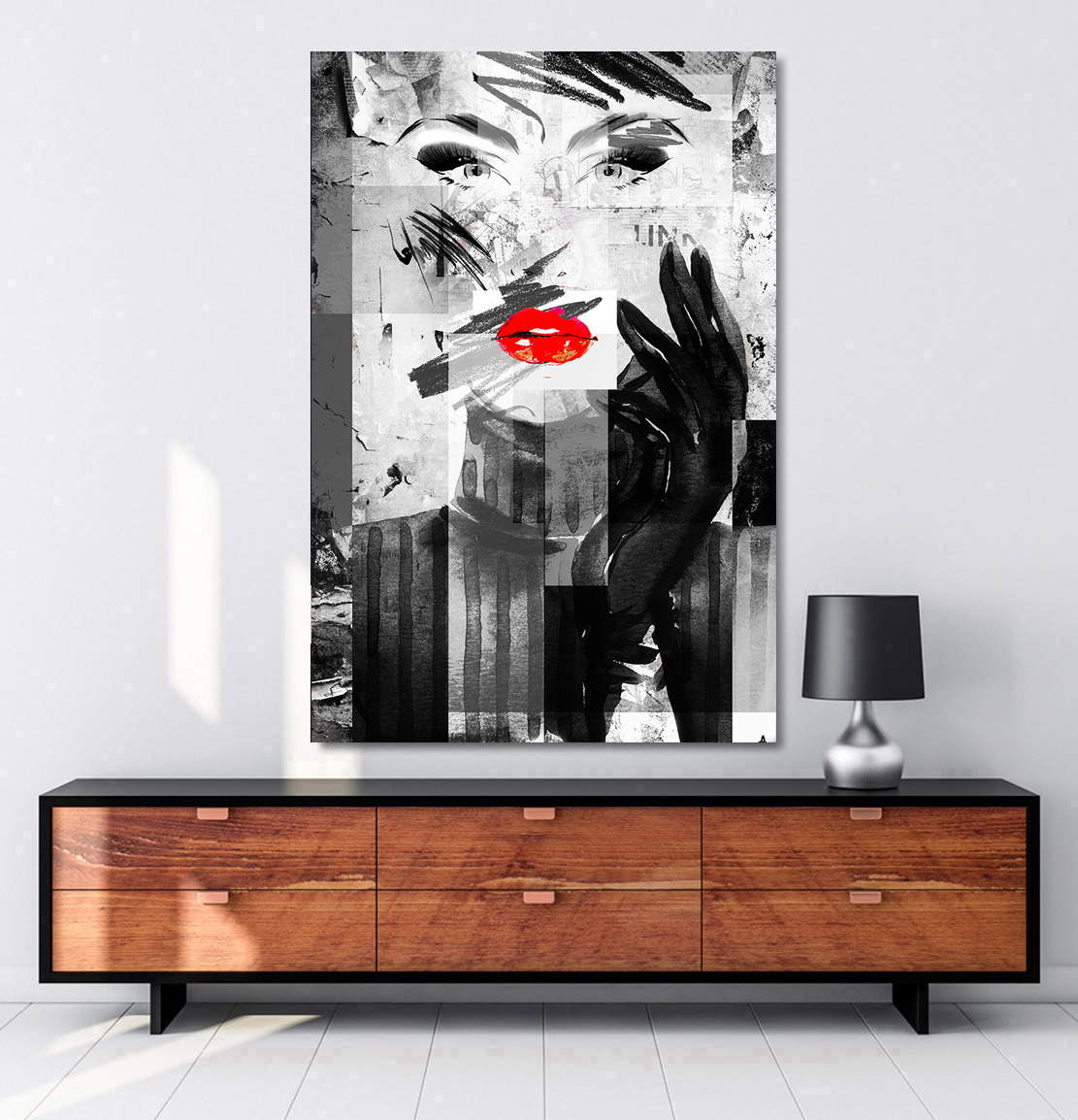 Wandbild Abstrakt Face