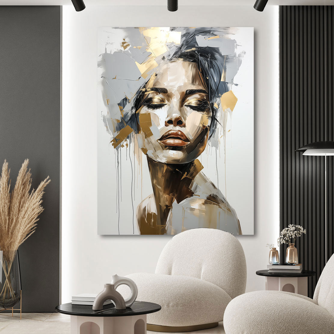 Wandbild Dark Beauty Abstrakt