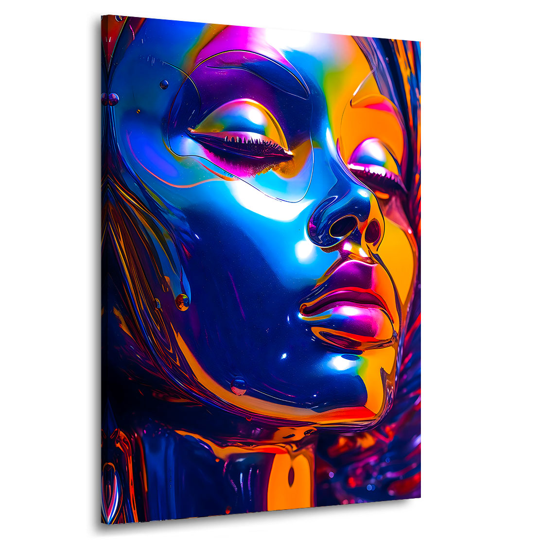 Wandbild Liquid Face