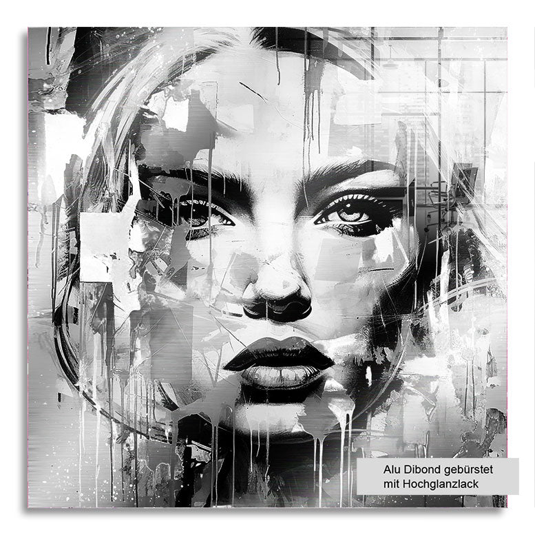 Wandbild Abstrakt Beauty Black & White