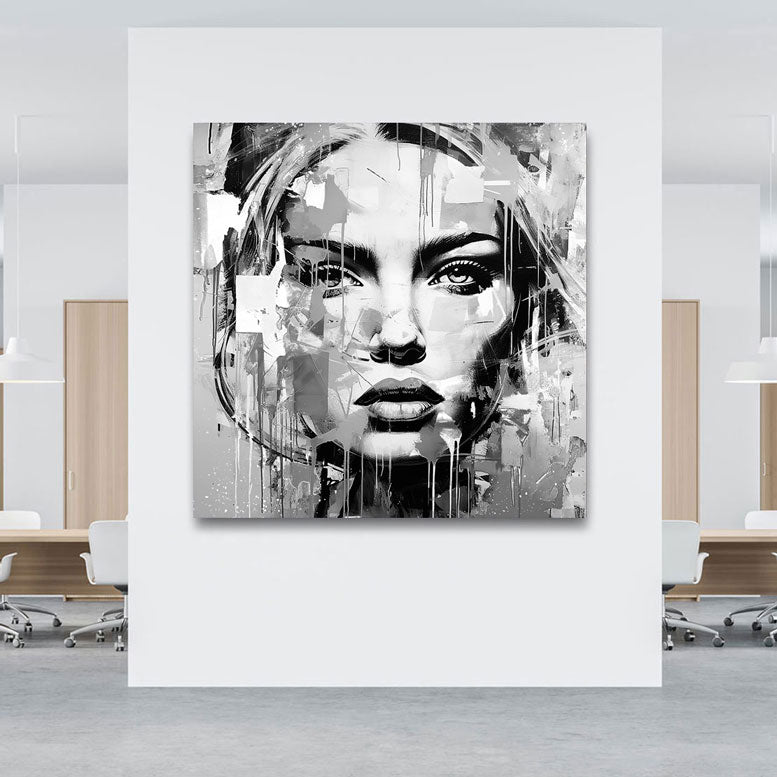 Wandbild Abstrakt Beauty Black & White