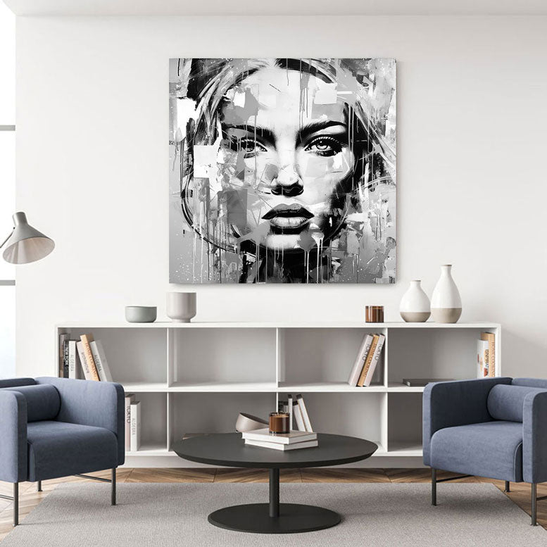 Wandbild Abstrakt Beauty Black & White