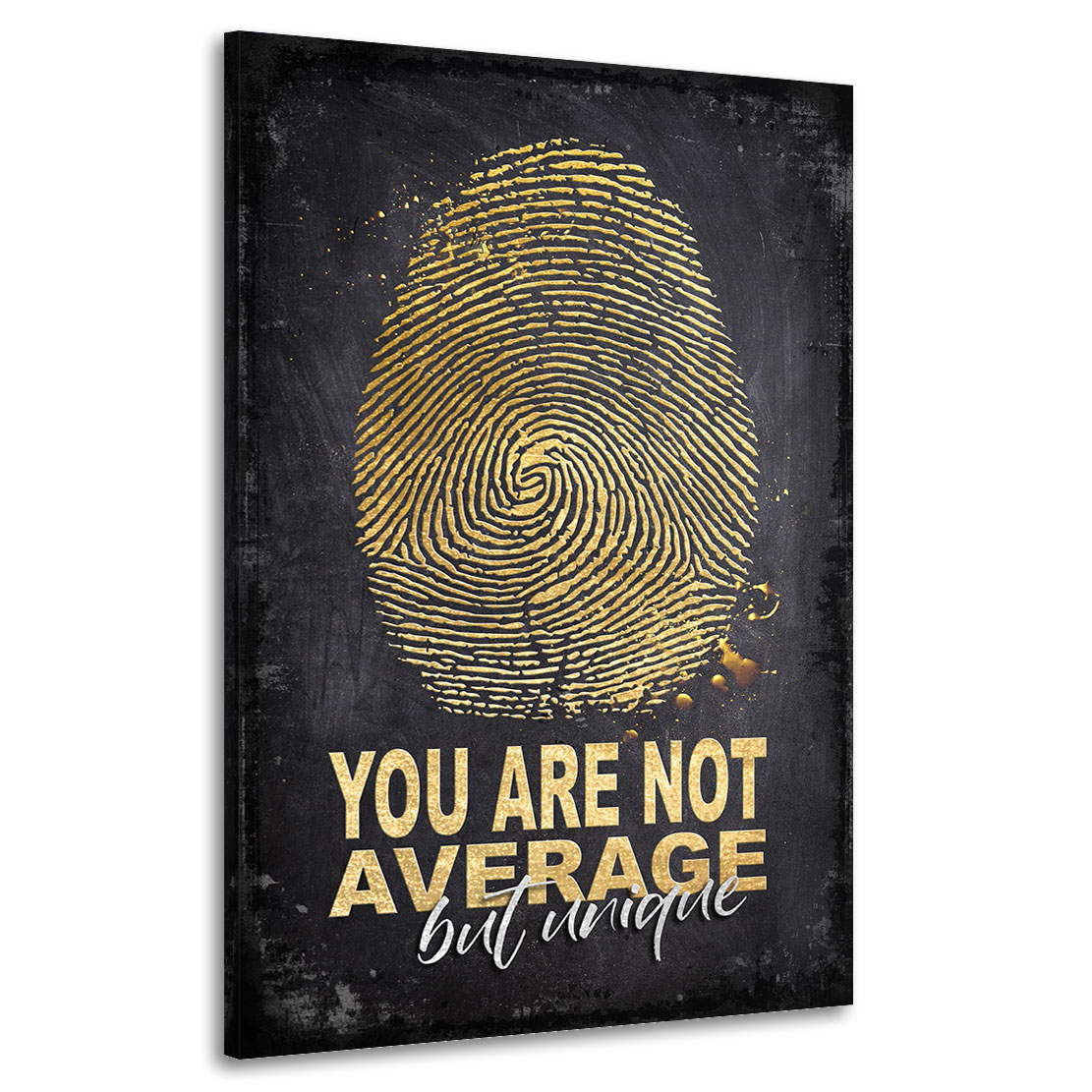Wandbild Leinwandbild Motivation Einzigartig