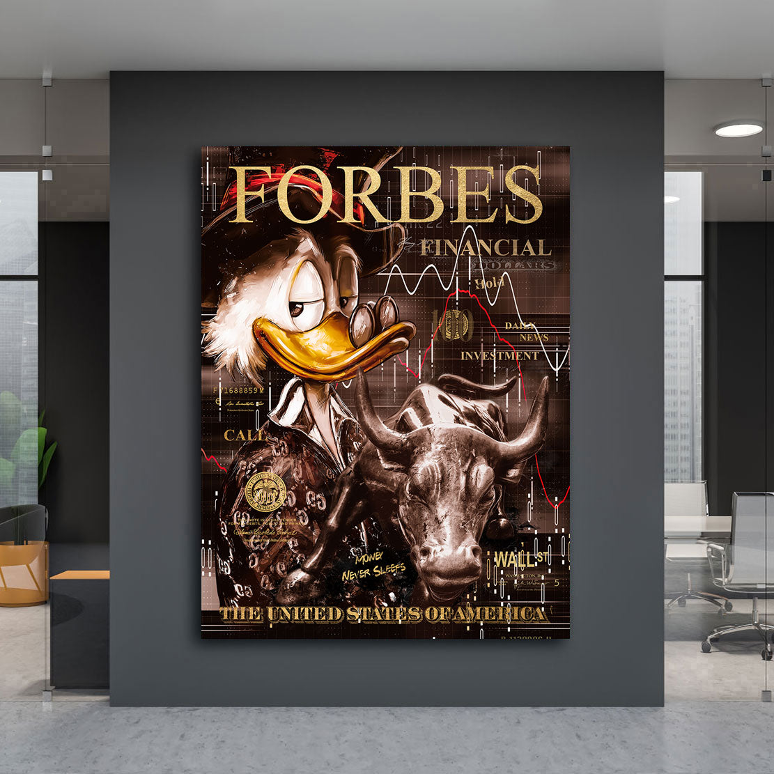 Pop Art Wandbild Dagobert Forbes Vintage Style