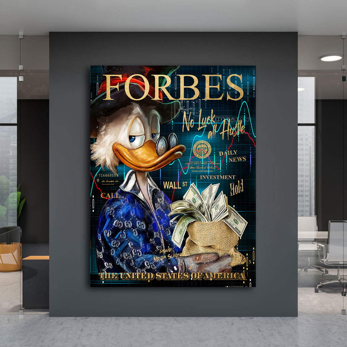 Leinwandbild Dagobert Forbes Pop Art Style