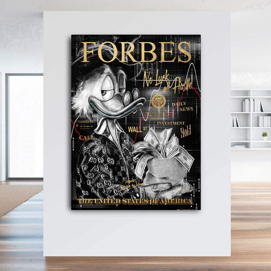 Leinwandbild Dagobert Forbes Pop Art Black Style