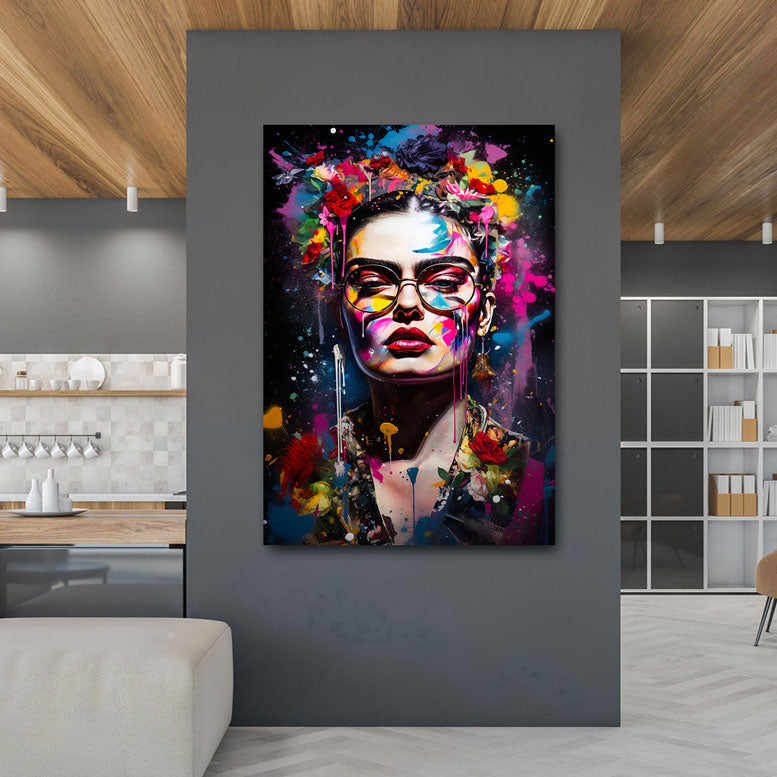 Wandbild Frida Abstrakt Farbsplash