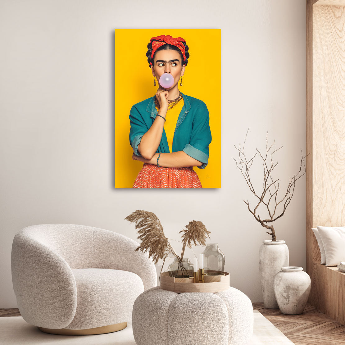 Frida Kahlo Pop Essence Wandbild