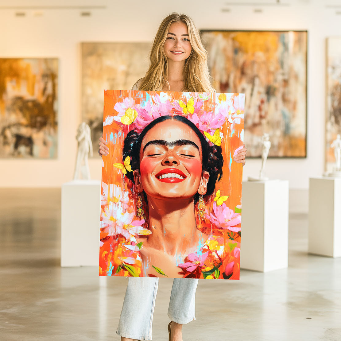 Frida Kahlo Schmetterling Wandbild