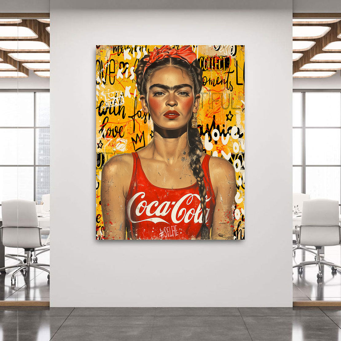 Frida Kahlo Coke Wandbild