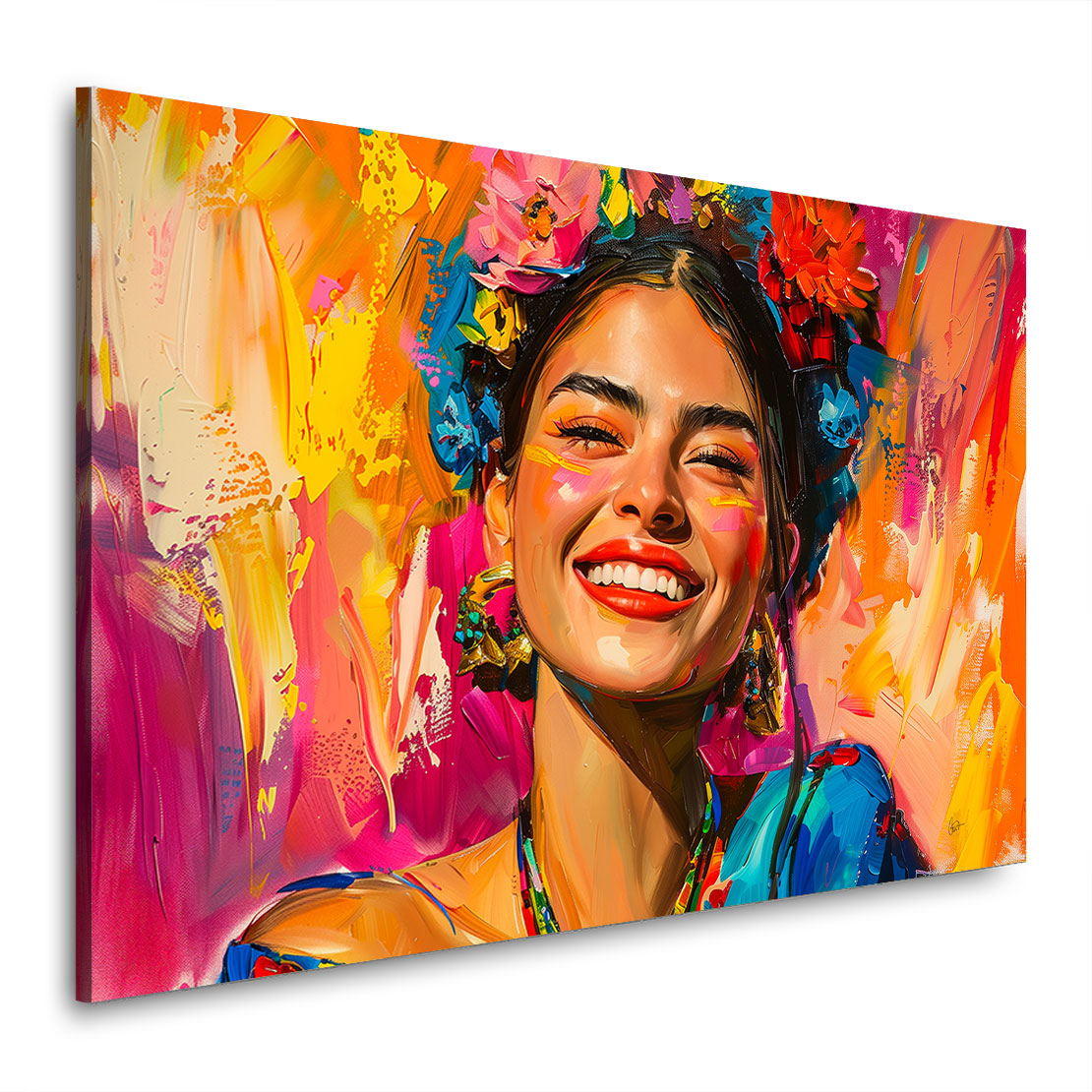 Wandbild Keep Smiling Frida