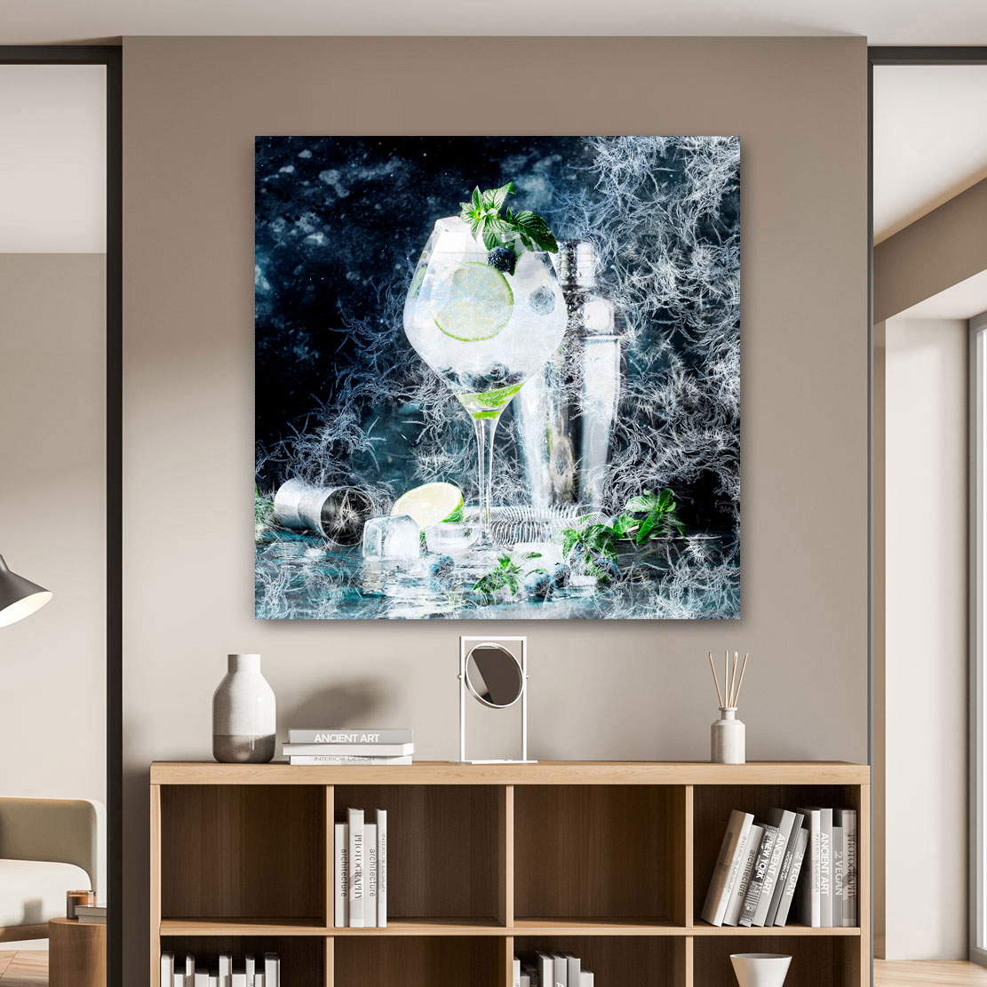 Wandbild Leinwandbild Frozen Gin