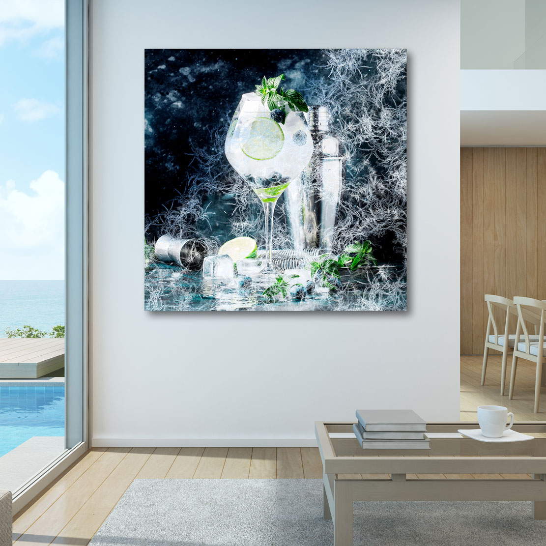 Wandbild Leinwandbild Frozen Gin