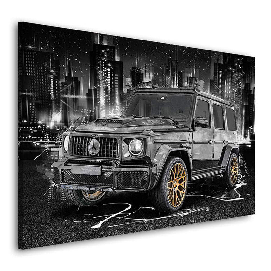 Auto Leinwandbild Mercedes G63 Black Style
