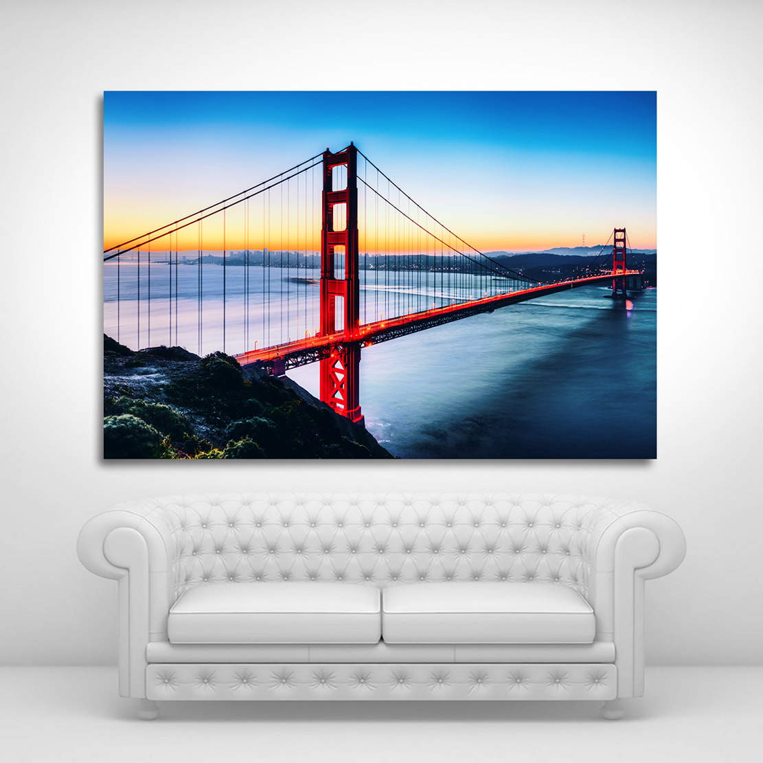 Wandbild Leinwandbild Golden Gate Bridge