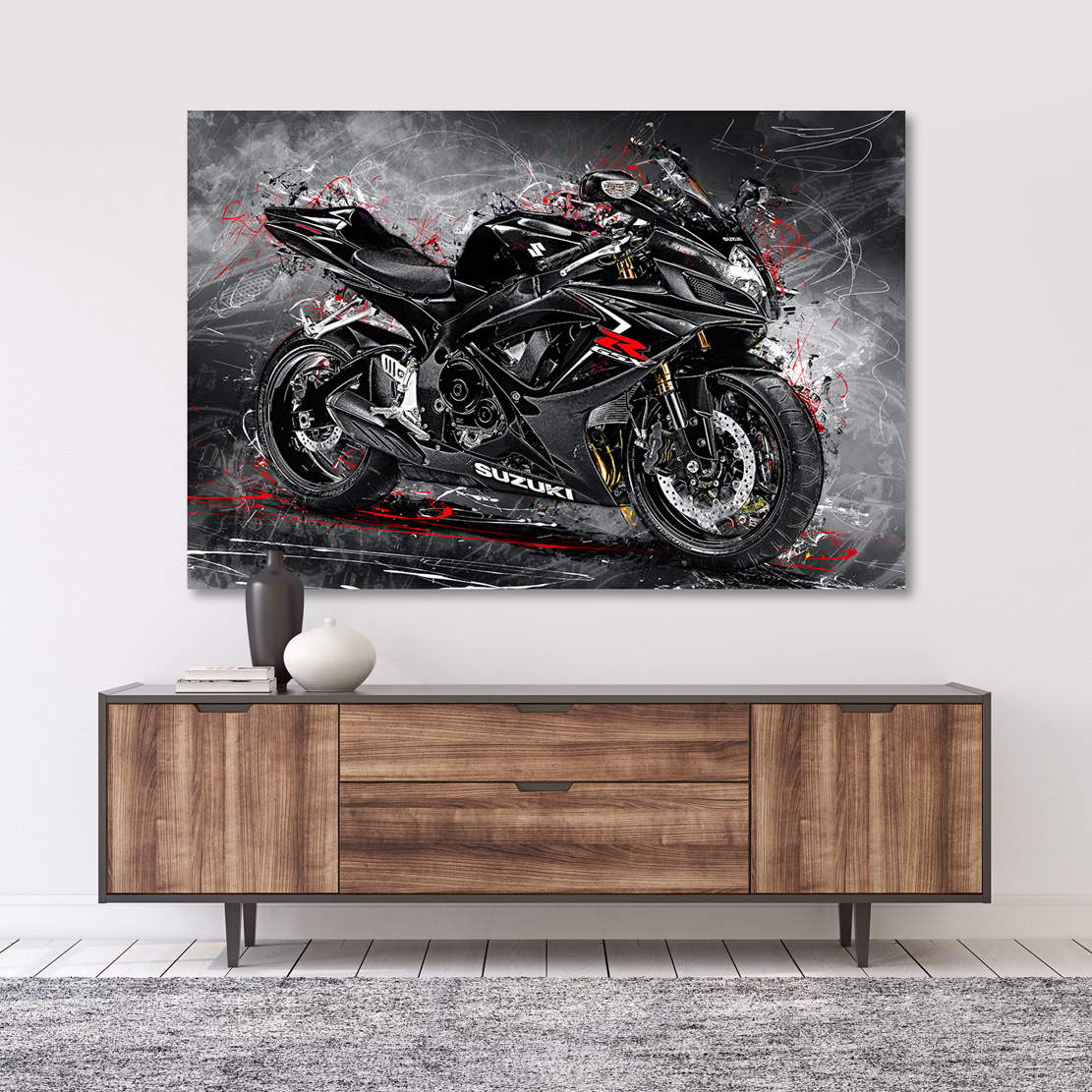 Wandbild Suzuki GSX R 750