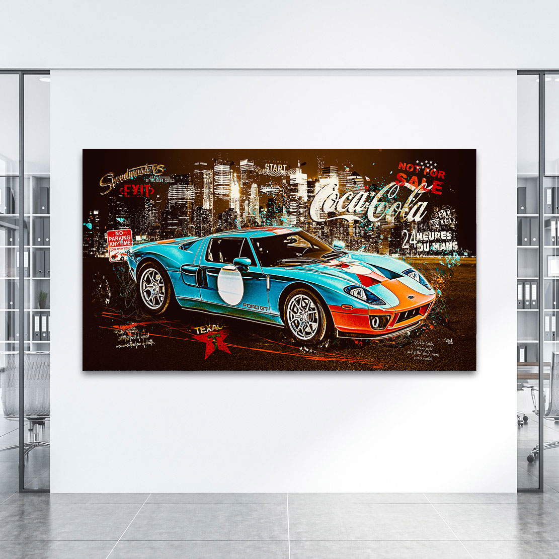 Auto Leinwandbild Ford GT40 Vintage Style
