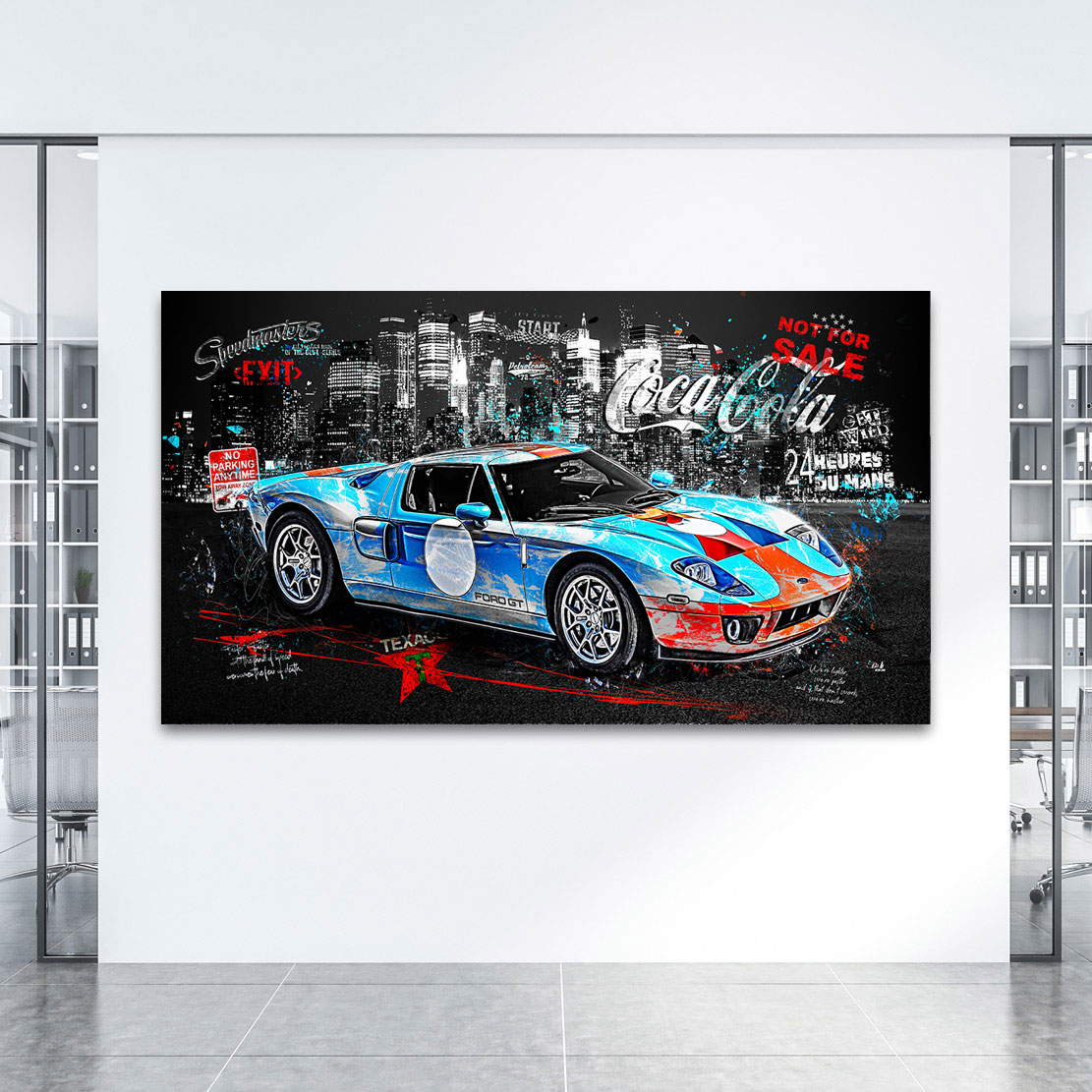 Auto Leinwandbild Ford GT40 Modern Style